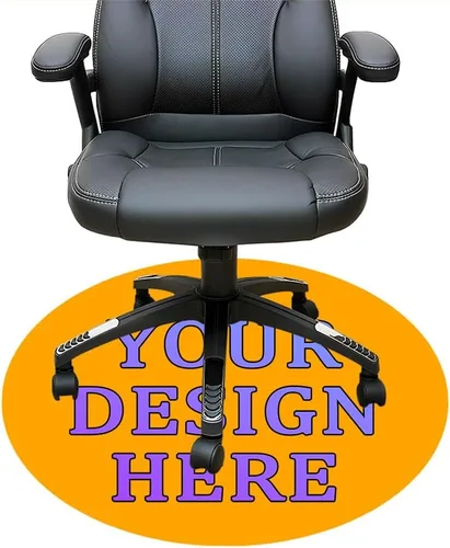 Vista 14 de Tapete redondo personalizado para silla de escritorio de oficina, diseño de tu propio logotipo de foto, texto, alfombrillas circulares