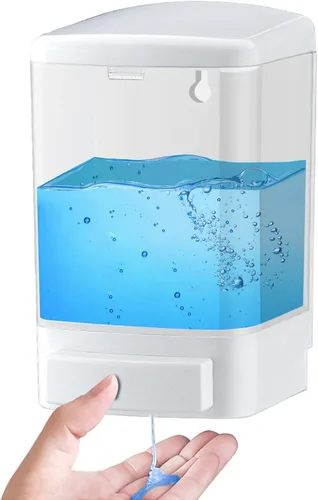 Vista 8 de Dispensador manual de jabón 33.8oz / 1000ml para cocina, baño, montado en pared, dispensador de jabón comercial para contenedores líquidos, champú
