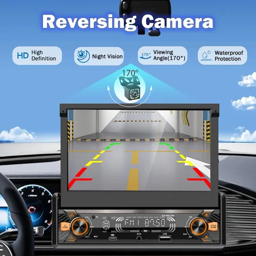 Vista 8 de Radio de coche con pantalla táctil inalámbrica CarPlay