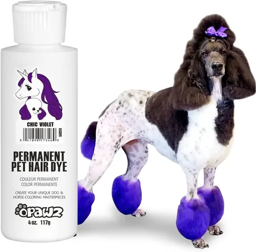 Vista 17 de OPAWZ Tinte permanente para el pelo de los perros, tinte para el pelo de las mascotas utilizado de forma segura por salones de aseo durante una