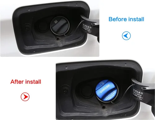 Vista 2 de Tapa del tanque de combustible de gas de aleación de aluminio para BMW X1 X2 X3 X4 X5 X6 F10 F15 F16 F25 F26 F30 F34 F35 F48 F47 G30 G38
