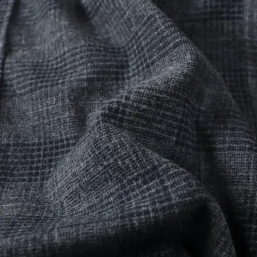 Vista 5 de Dubinik® Camisa de franela, para hombre, de manga larga, a cuadros, suave, 100% algodón, informal, con botones, ajuste regular Gris Negro
