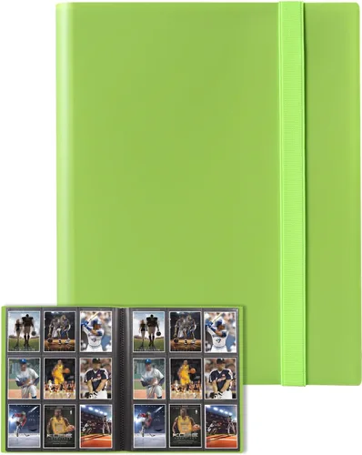 Vista 23 de GEAoffice Carpeta de tarjetas, 9 bolsillos, carpeta de álbum de tarjetas intercambiables, carpeta de bolsillo de carga lateral 360 para tarjetas