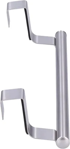 Vista 3 de Garosa Toallero de baño de acero inoxidable para colgar, sin perforaciones, hebilla colgante, soporte para toallas de cocina, barras individuales