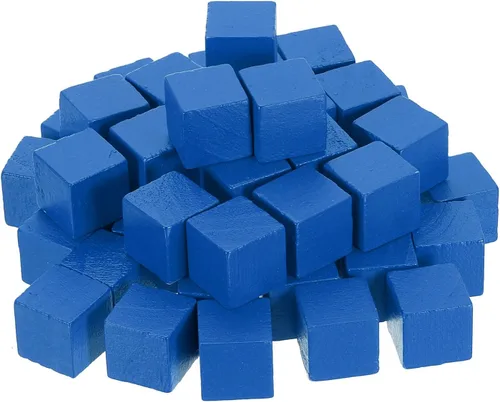 Vista 14 de uxcell 50 bloques de madera para manualidades, cubo de madera sin terminar de 1 pulgada, bloque cuadrado de madera de pino para proyectos de Blanco