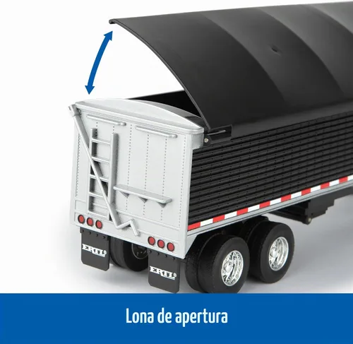 Vista 3 de ERTL 1/32 Freightliner 122SD Semi con remolque de grano 47361