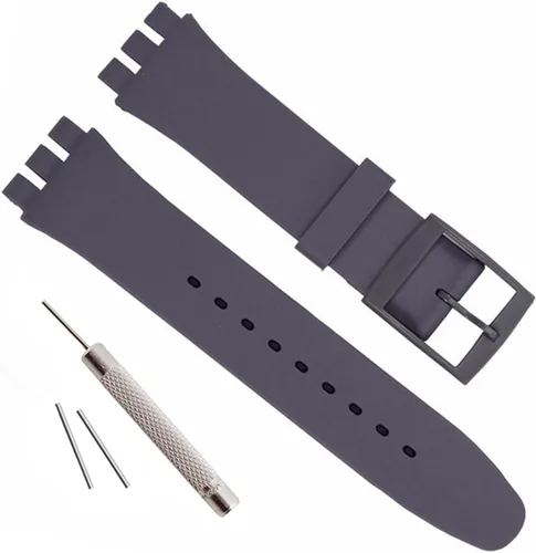 Vista 36 de Correa de reloj de goma de silicona/correa de reloj de repuesto para Swatch (0.669 in 0.748 in 0.787 in)