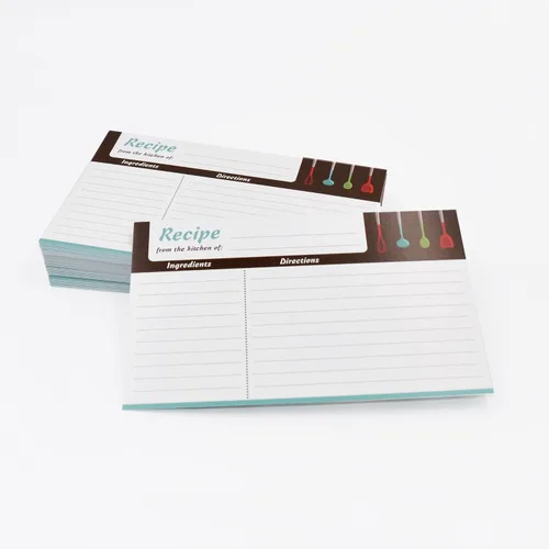 Vista 7 de Home Advantage 50 tarjetas modernas de recetas de cocina, tarjetas de doble cara de 4 x 6
