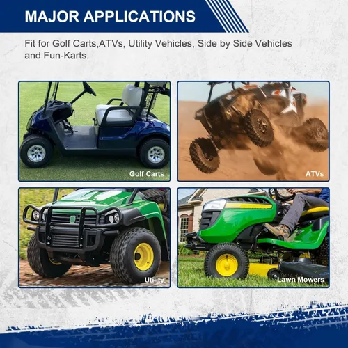 Vista 6 de MaxAuto Neumático para cortacésped de 22 x 11-10, carrito de golf All Trail UTV, ATV P334, 4 capas, juego de 2