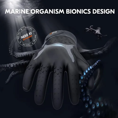 Vista 4 de Vgo... NGG X1 Guantes de trabajo Gription sin costuras, guantes de trabajo para hombres, guantes antideslizantes para almacenamiento y conductores