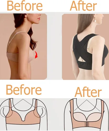 Vista 2 de Soporte para el pecho para mujer, corrector de postura, chaleco moldeador, brasier moldeador, brasier push up, soporte de espalda