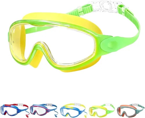 Vista 12 de Teamoda Gafas de natación antivaho con clip de nariz y tapones para los oídos