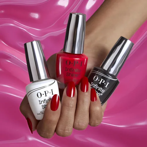 Vista 4 de OPI Infinite Shine - Base y capa superior similar al gel de larga duración, hasta 11 días de uso y brillo similar al gel, transparente, 0.5 onzas