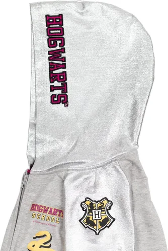 Vista 3 de Harry Potter Hogwarts - Sudadera raglán con capucha y bolsillos para niñas