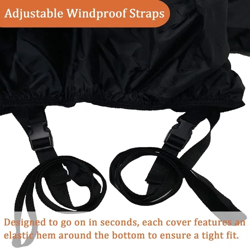 Vista 5 de Cubierta Softclub ATV para Todo Tipo de Clima Protección al Aire Libre, Oxford Resistente 420D Impermeable, Cubierta para Quad Bicicleta ATV, XL 76