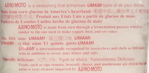 Vista 3 de Aji No Moto Ajinomoto Condimento Umami de Glutamato Monosódico 454g / 1LB / 16oz HALAL