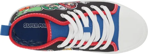 Vista 5 de SUPER MARIO Brothers Mario Luigi Nintendo - Zapatos deportivos de caña alta y con cordones para niños pequeños talla 7 a 12