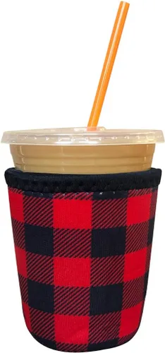 Vista 67 de Funda Koverz para café helado, funda aislante de neopreno para taza, se ajusta a una taza de café de 32 Oz., lavable y reutilizable, accesorios