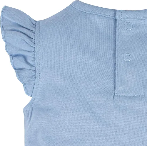 Vista 5 de Gerber Conjunto de 3 mamelucos de manga corta para bebés y niñas, funda de pañales y diadema