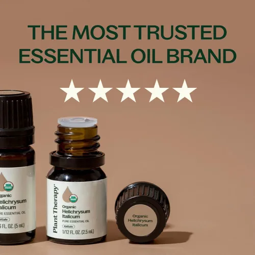 Vista 3 de Plant Therapy Aceite esencial de helicriso orgánico (Italicum), 0.1 fl oz (1/12 oz), 100% puro, sin diluir, orgánico certificado por USDA, ideal