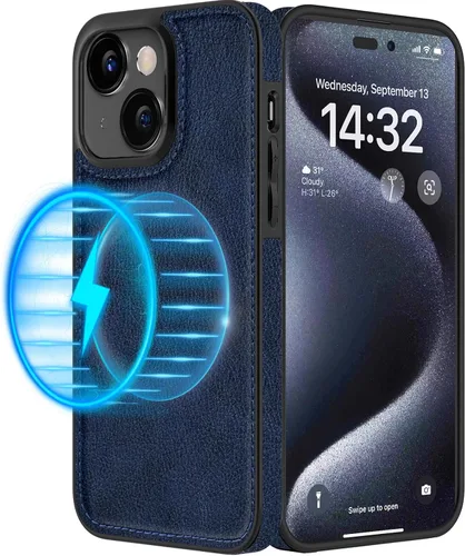 Vista 11 de LOHASIC MagSafe, funda de piel sintética suave y magnética para iPhone 15 Pro, de piel sintética, para hombres y mujeres, funda delgada de diseñador