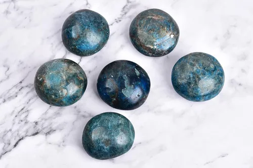 Vista 7 de AMOYSTONE 2 piedras de apatita preocupación natural de bolsillo de palma de cristal curativo cuarzo reiki para terapia de ansiedad 2-3 pulgadas