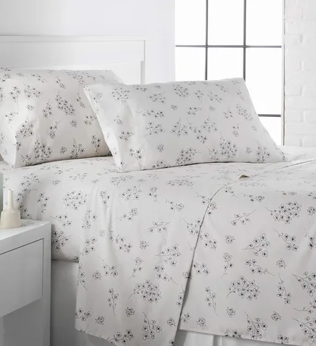 Vista 103 de Southshore Fine Living, Inc. Colección Winter Brush, juego de sábanas de 3 piezas para cama individual, sábana bajera con bolsillo profundo de 14
