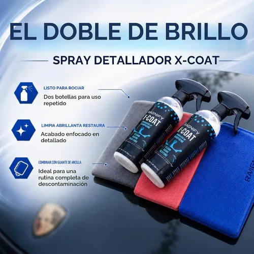 Vista 8 de Ragnify Paquete de 2 manoplas de arcilla para detalles automáticos de grado medio para eliminación impecable de microcontaminantes en la superficie