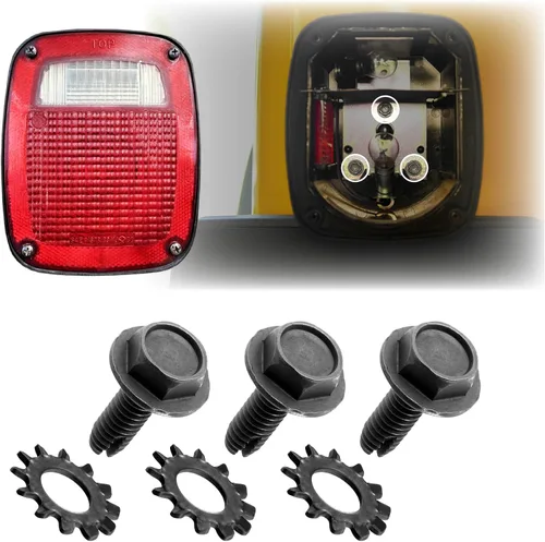 Vista 15 de USR 97-06 Wrangler TJ Faros LED de proyector redondos de 7" Pulgadas H6024 con carcasa negra 6024 Haz alto/bajo, faro sellado H6014 (Par) Compatible