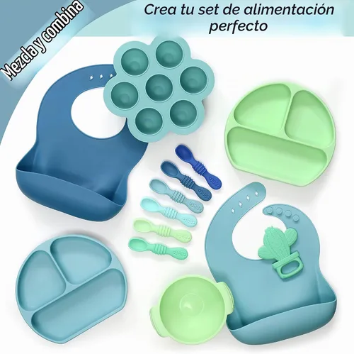 Vista 7 de PrimaStella Juego de cucharas masticables de silicona para bebés y niños pequeños, seguridad probada, sin BPA, apta para microondas, lavavajillas