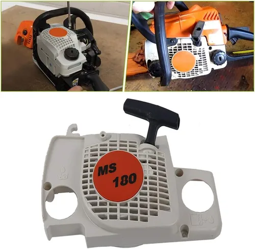 Vista 6 de SaferCCTV Conjunto de arranque de retroceso con mango de arranque compatible con Stihl 017 018 Ms170 Ms180 Pieza de repuesto # 1130 080 2100