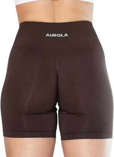 Vista 2 de Aurola Intensify - Pantalones cortos de entrenamiento para mujer, sin costuras, para gimnasio, yoga, correr, deporte, ejercicio activo, fitness