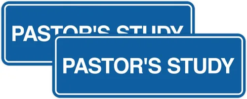 Vista 20 de Signs ByLITA Señal de estudio estándar del pastor (negro) - Pequeño