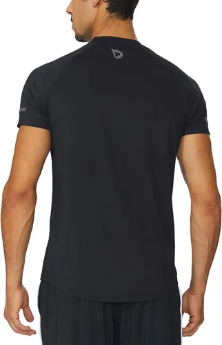 Vista 2 de Baleaf Camisetas de correr para hombre, de manga corta, atléticas, de secado rápido