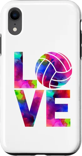 Vista 24 de Funda para iPhone 11 Pro Max Love Volleyball Watercolor Girl Team Tournament Retro Vibe