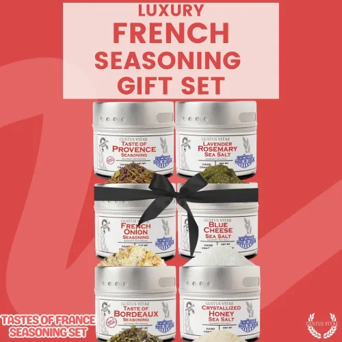 Vista 8 de Set de regalo de condimentos franceses – Tastes of France – Mezcla de especias artesanales – Paquete de seis – Sin OMG, todo natural, lote pequeño