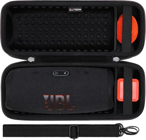Vista 9 de LTGEM - Funda para JBL Charge 4/JBL Charge 5, estuche de transporte de altavoces, bolsa protectora de viaje para almacenamiento duro, compatible
