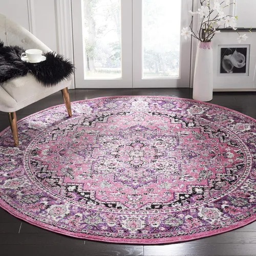 Vista 17 de SAFAVIEH Skyler Collection SKY126M - Alfombra bohemia estilo medallón envejecido, no desprende pelusa, para sala de estar o dormitorio, 2 x 4 pies