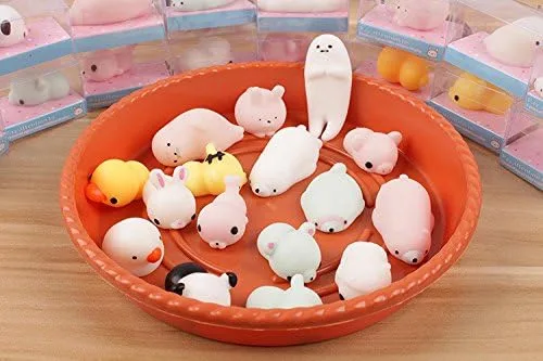 Vista 4 de 1 juguete Mochi luminoso Mochi iluminado Mini Mochi lindo juguete Kawaii para aliviar la ansiedad, artículos de alivio de la ansiedad para adultos