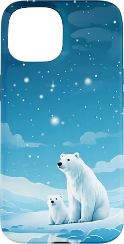 Vista 6 de Polar Bear, Arctic North Pole, Alaska Snow, Cute Polar Bears Case for iPhone 17