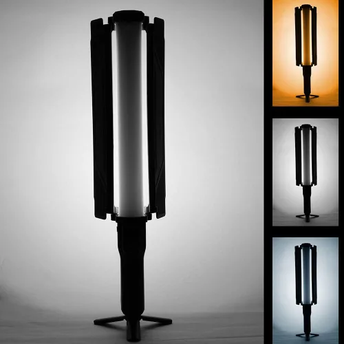 Vista 5 de VILTROX Kits de varita de iluminación de video de fotografía de 18 W con soporte de trípode de 79 pulgadas de alto, palo de fotografía, varita