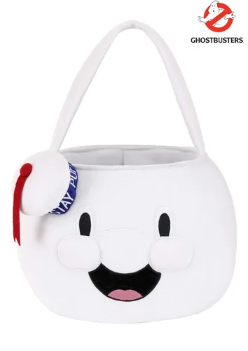 Vista 2 de Fun Costumes Stay Puft Marshmallow Man Candy Trick or Treat Pail Standard