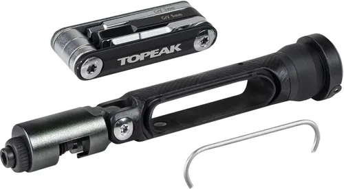 Vista 3 de Topeak BB Hide'n Tool – Multiherramienta plegable integrada de 7 funciones con herramienta de cadena de 13 velocidades para soportes inferiores
