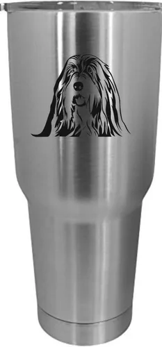 Vista 325 de Cairn Terrier - Vaso grabado con temática de perro, 30 onzas
