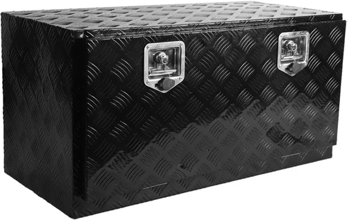 Vista 26 de confote Caja de herramientas chapada en aluminio resistente de 18 x 17 x 18 pulgadas, caja de herramientas para debajo de la carrocería, caja