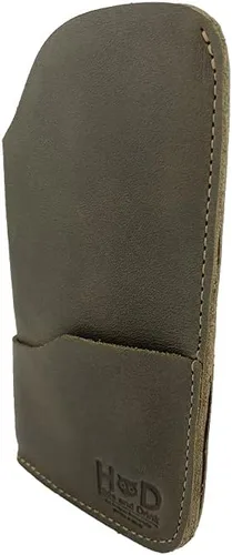 Vista 5 de Hide & Drink, Funda rústica para lentes de sol y cartera hecha a mano de cuero de grano completo