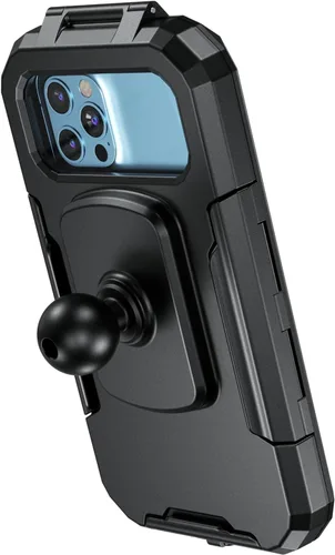 Vista 9 de iMESTOU IP66 - Soporte impermeable para teléfono para bicicleta con cabezal de bola de 1 pulgada, adecuado para componentes de tamaño RAM B/brazos