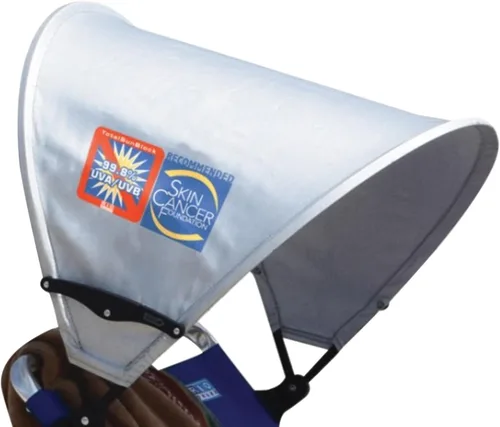 Vista 5 de Rio Beach MyCanopy - Silla personal con bloqueo solar total, color gris