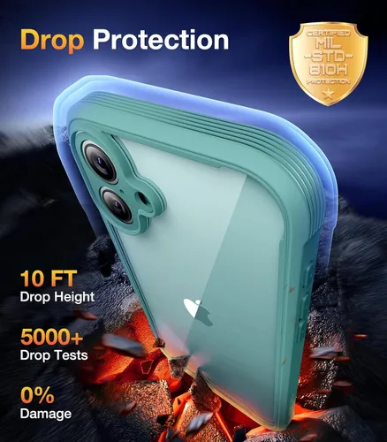 Vista 10 de DIACLARA - Funda transparente compatible con iPhone XR 6.1 pulgadas 2018