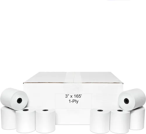 Vista 6 de Papel térmico de 1 3/4 pulgadas (44 mm) x 220 pies (50 rollos)